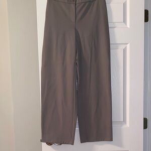 Eileen Fisher Gray Wide-Leg Trousers size M